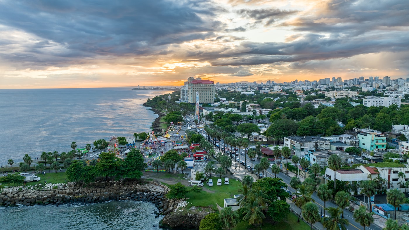 Santo Domingo Malecón and city skyline